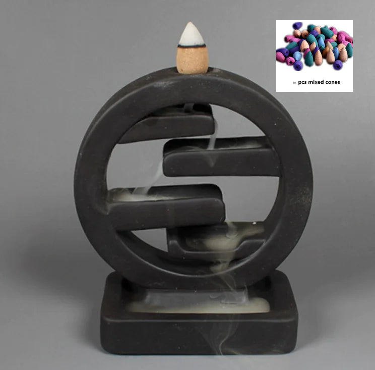Ceramic Backflow Incense Burner