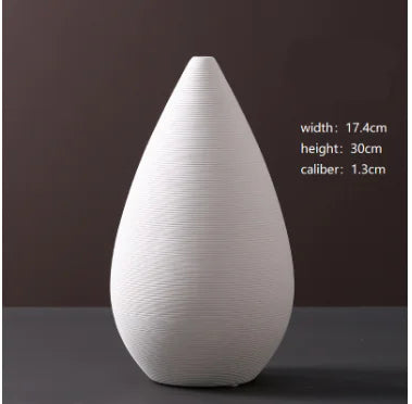 La Rana White Ceramic Vase