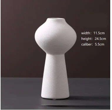 La Rana White Ceramic Vase
