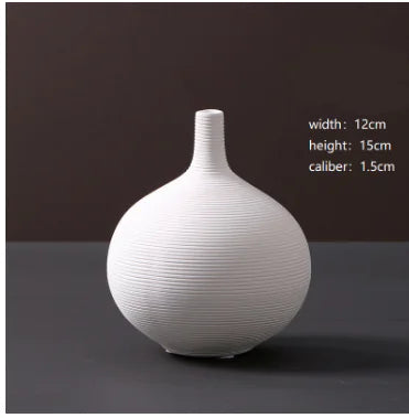 La Rana White Ceramic Vase