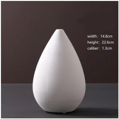 La Rana White Ceramic Vase