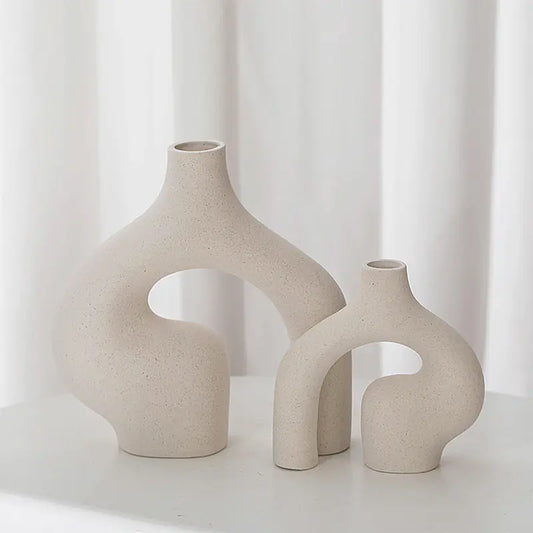 Nordic Ceramic Vase For Dried Flowers