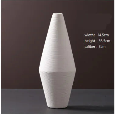 La Rana White Ceramic Vase