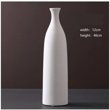 La Rana White Ceramic Vase