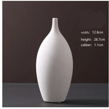 La Rana White Ceramic Vase